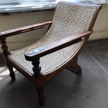 Antique armchair, India 1910-20, planter's chair, chaise longue, photo number 12