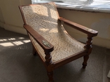 Antique armchair, India 1910-20, planter's chair, chaise longue, photo number 13