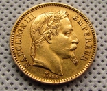 Франція, 20 Франків 1861 Золото 6.45г .900пр, photo number 2