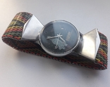 Винтаж из СССР, браслет для наручных часов ручной работы ИТК, шпилька18 мм., 650 элементов, фото №4
