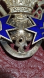 Крупный масонский орден с эмалями. Серебро, фото №8