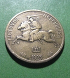 Литва 10 центів 1925, фото №2