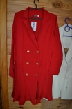 Сукня-сорочка червоного кольору. Сукня-блейзер, піджак., фото №4