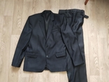 Костюм чоловічий темно сірий 50р. + дві краватки, photo number 2