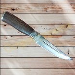 Нож туристический Охотник сталь 65Х13 чехлом 27 см, фото №5