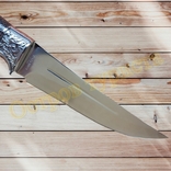 Нож туристический Охотник сталь 65Х13 чехлом 27 см, фото №6