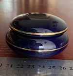Cobalt box with gilding, blue from Europe with label, photo number 5