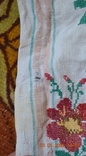 Towel embroidered in old Ukrainian "Roses and voloshki". Flax. Cross-stitch. 286x44 cm. No4, photo number 12