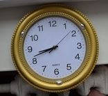 Round wall clocks. QUARTZ. Diameter 30 cm. Dial diameter 23 cm. Not working, photo number 3