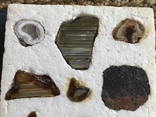 Коллекция миниралов из Чукотки Агат Оникс Яшма Аметист 12 камней, photo number 5