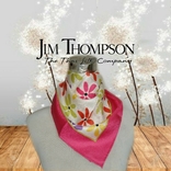  Jim Thompson оригинал 54/56 см Красивый платок из саржевого шелка в цветы Таиланд, фото №3