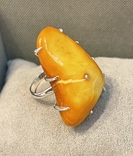 Ring Ring Amber Silver, photo number 2