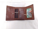 Новый импортный кошелек с монетницей фирмы "ESKO" из натуральной кожи, в упаковке, photo number 9