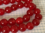 Red glass beads, photo number 7