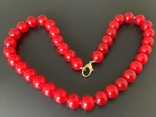 Red glass beads, photo number 2