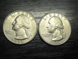 25 US cents 1992 (two varieties), photo number 2