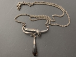 Necklace with pendant silver, photo number 3