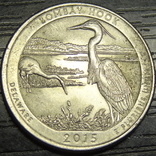 25 US cents 2015 Bombay Hook, photo number 2