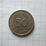 Німеччина 50 пфенігів, 1950 "J" - Гамбург, фото №2