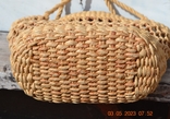 The bag is wicker. Handiwork. Height 28 cm (60 cm with handles) x 36 cm top, 20 cm bottom, photo number 6