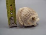 Netsuke figure mammoth bone miniature fish fish figurine height 3.5 cm, weight 20.75 g, photo number 3