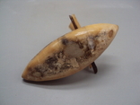 Figure: miniature, whisker, whale, sperm whale and bone, mammoth tusk, boat, sailboat 7x8.2 cm, weight 28 g, photo number 13