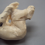 Figure netsuke figurine bone tusk mammoth miniature man japanese sitting 3.2 cm, photo number 10