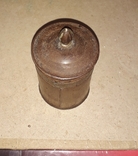 Старинная Баночка из металла,высота 10,5 см., d - 60 mm., photo number 4