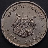 Уганда 50 центов 1976, фото №3