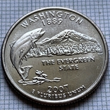 США 25 центів 2007 року Вашингтон (D), фото №2