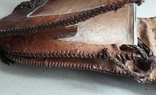 Винтажная сумка ручной работы из кожи алигатора - 23х24х8 см., фото №8