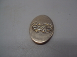 Costume jewelry overlay detail zodiac horoscope Pisces oval metal length 2.5 cm, photo number 4