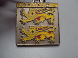 Брелок Normandie герб львы Нормандия Франция два льва металл длина 8,3см, фото №8