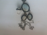 Набор цепочка, кольцо и серьги с камнями, photo number 4