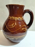 Jug Cornflowers ceramics. 21 cm., photo number 3