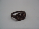 Бижутерия кольцо бронза размер 16, фото №2