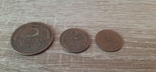 Медные монеты СССР номиналом 1,2,5 копеек 1924 года, фото №3