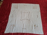 Tablecloth embroidered linen, photo number 2
