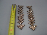 Costume jewelry, parts, spare parts, earrings or bracelet, length 9.5 cm, there are breakdowns, not all pebbles, photo number 3