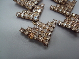Costume jewelry, parts, spare parts, earrings or bracelet, length 9.5 cm, there are breakdowns, not all pebbles, photo number 9