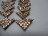 Costume jewelry, parts, spare parts, earrings or bracelet, length 9.5 cm, there are breakdowns, not all pebbles, photo number 10