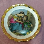 Vintage decorative plate "Fruit Seller" Bartolomé Esteban, Limoges, France, photo number 3