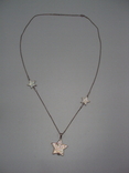 Costume jewelry, necklace, chain and stars, beads, stars, chain length: 78 cm (not all pebbles), photo number 2