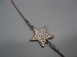 Costume jewelry, necklace, chain and stars, beads, stars, chain length: 78 cm (not all pebbles), photo number 7