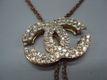 Costume jewelry necklace Chanel chain and pendant Chanel beads length adjustable, photo number 7