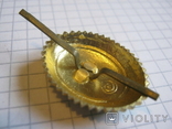Aluminum, cockade of 1989 on the cap of the Soviet riot police (police) light metal - cap badge, photo number 4