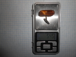 Запонка Янтарь Серебро 875 со звездой Вес - 5,45 грамм, photo number 13
