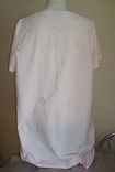 MarksSpenser Красивая и нежная ночнушка розовая с кружевом и вышивкой UK16-18, фото №5
