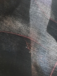 Винтаж чёрный платок штапель, 84/77 см, фото №7
