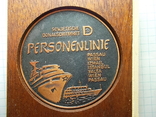 Настольная медаль СССР. Дунайского пароходства., фото №4